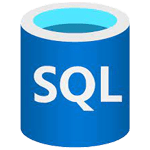 Icon representing Azure SQL Database on the website.